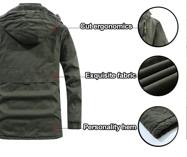 AMIEL - Mittellange Jacke mit Fellfutter 2024