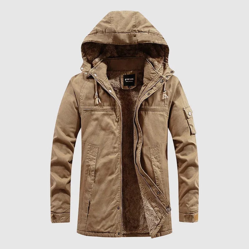 AMIEL - Mittellange Jacke mit Fellfutter 2024