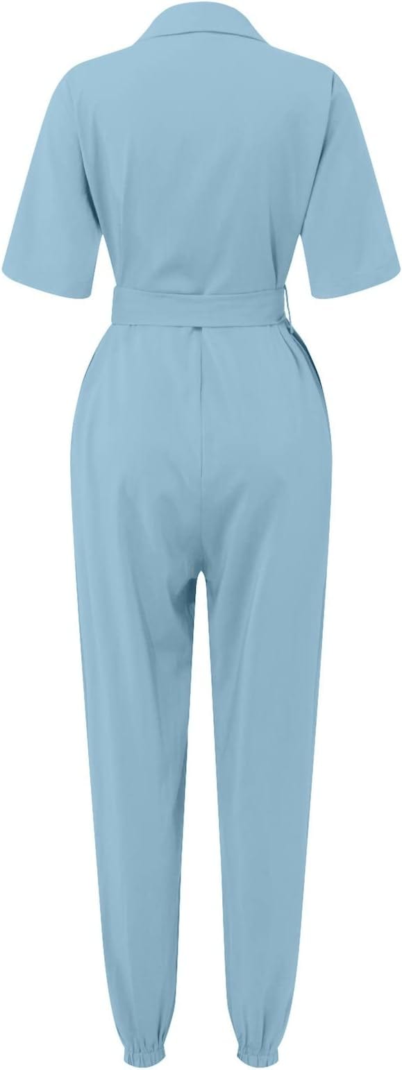 ANGELIQUE - Einfacher Sommer-Jumpsuit
