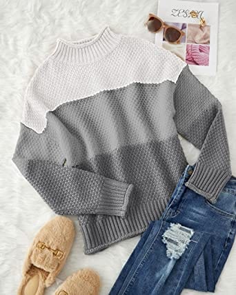 Elle&Vire® - Eleganter gestreifter Pullover