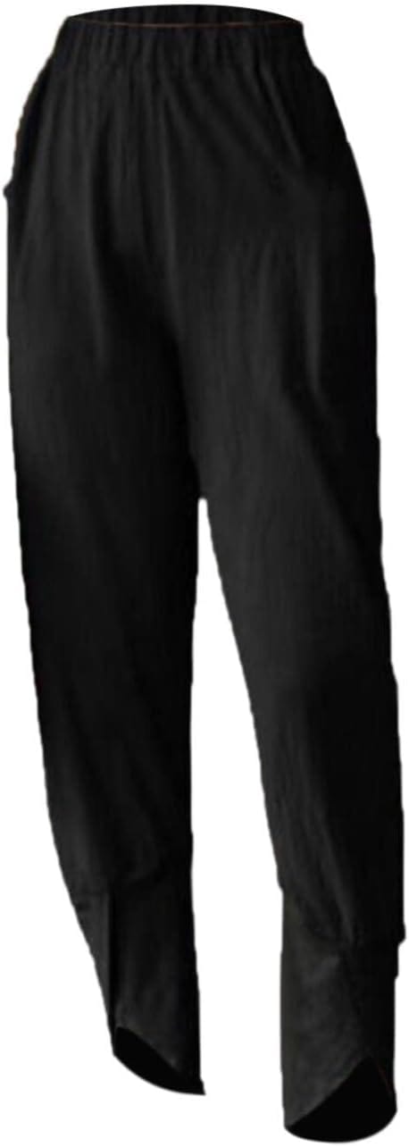 EUNICE - Damen-Hose mit unregelmäßigen Manschetten