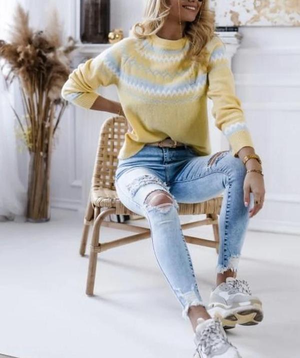 Inès Lavigne® - Eleganter Strickpullover