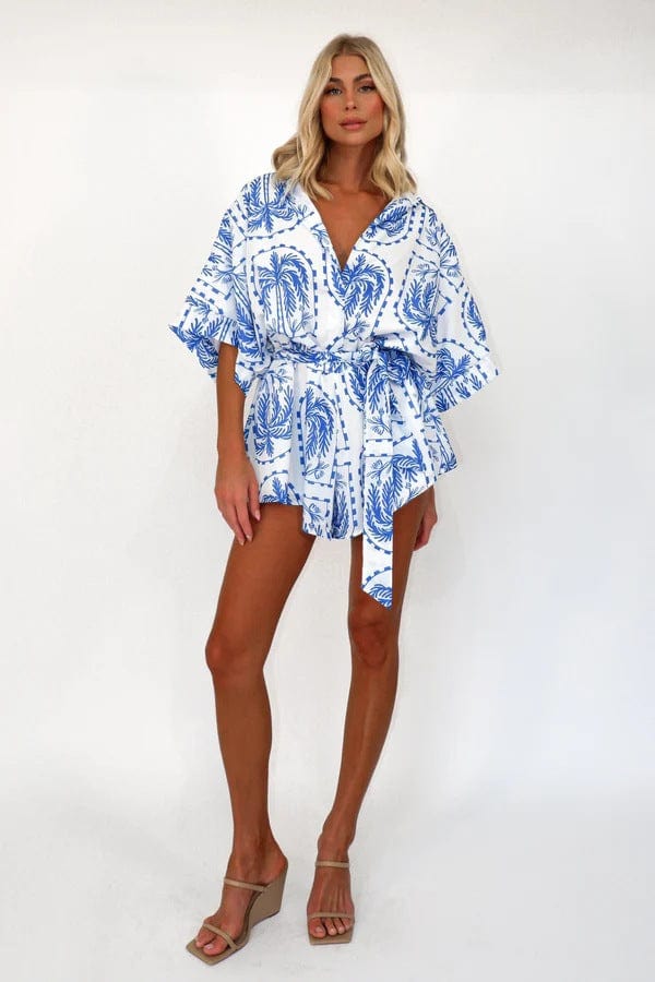 MARITES - Schicker Strand-Print-Overall