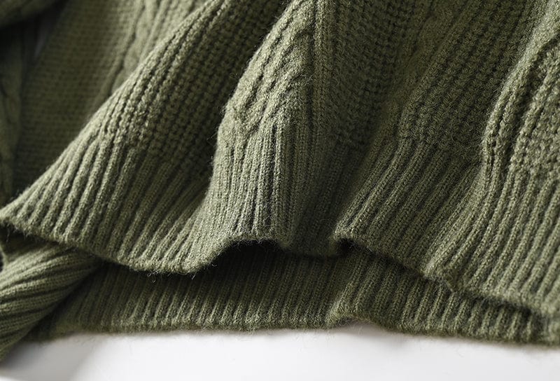 MARKY - Gestrickter Polopullover mit Kragen