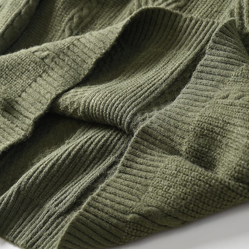 MARKY - Gestrickter Polopullover mit Kragen