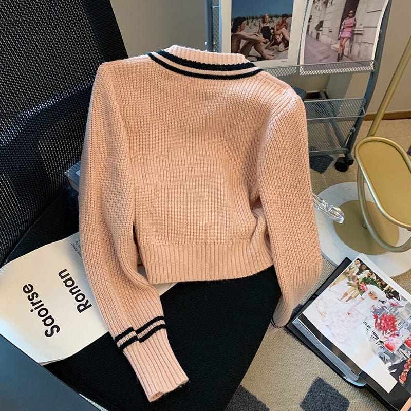 ALEXANDRIA - Koreanischer Mode Strickpullover