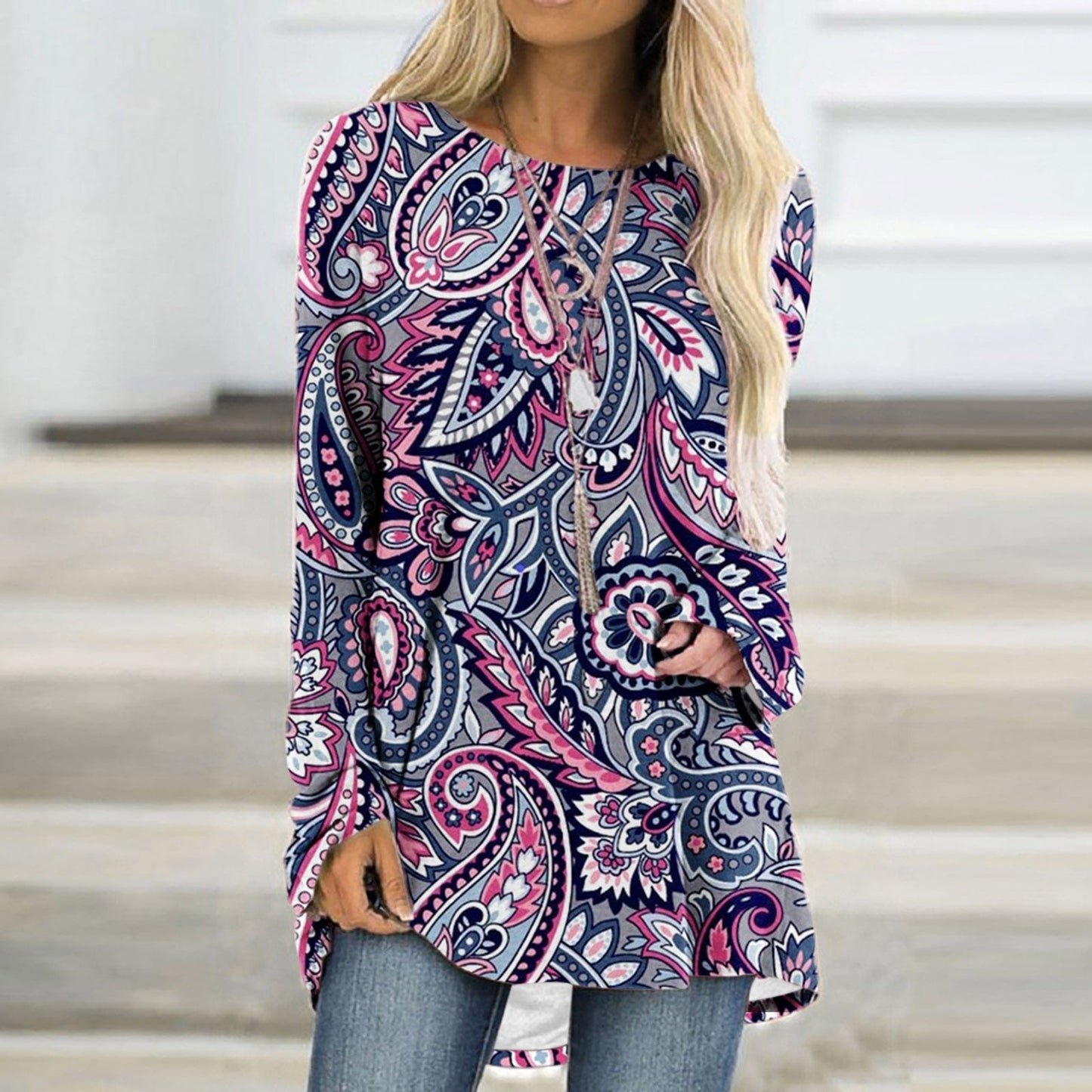 Amanda™ - Eleganter Pullover mit Mandala-Druck