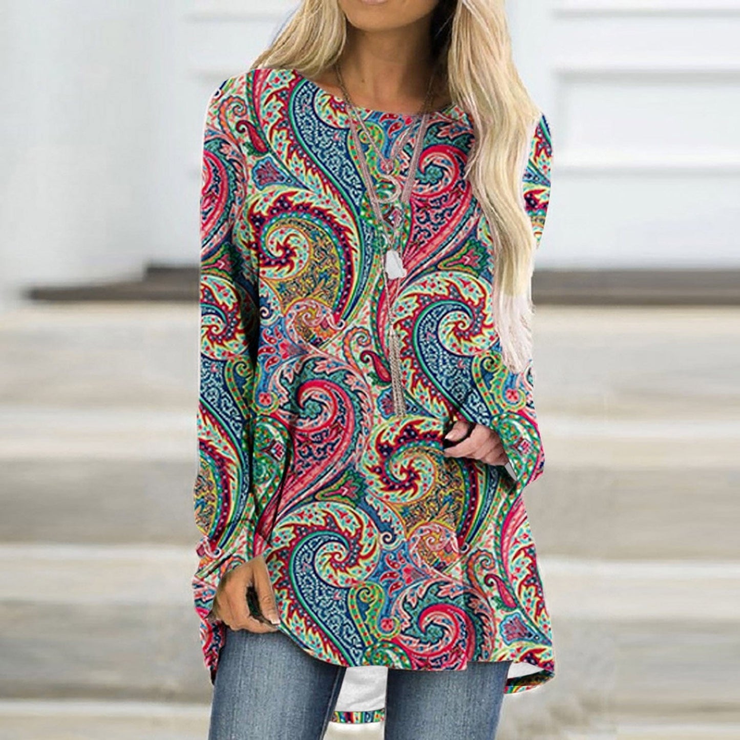 Amanda™ - Eleganter Pullover mit Mandala-Druck