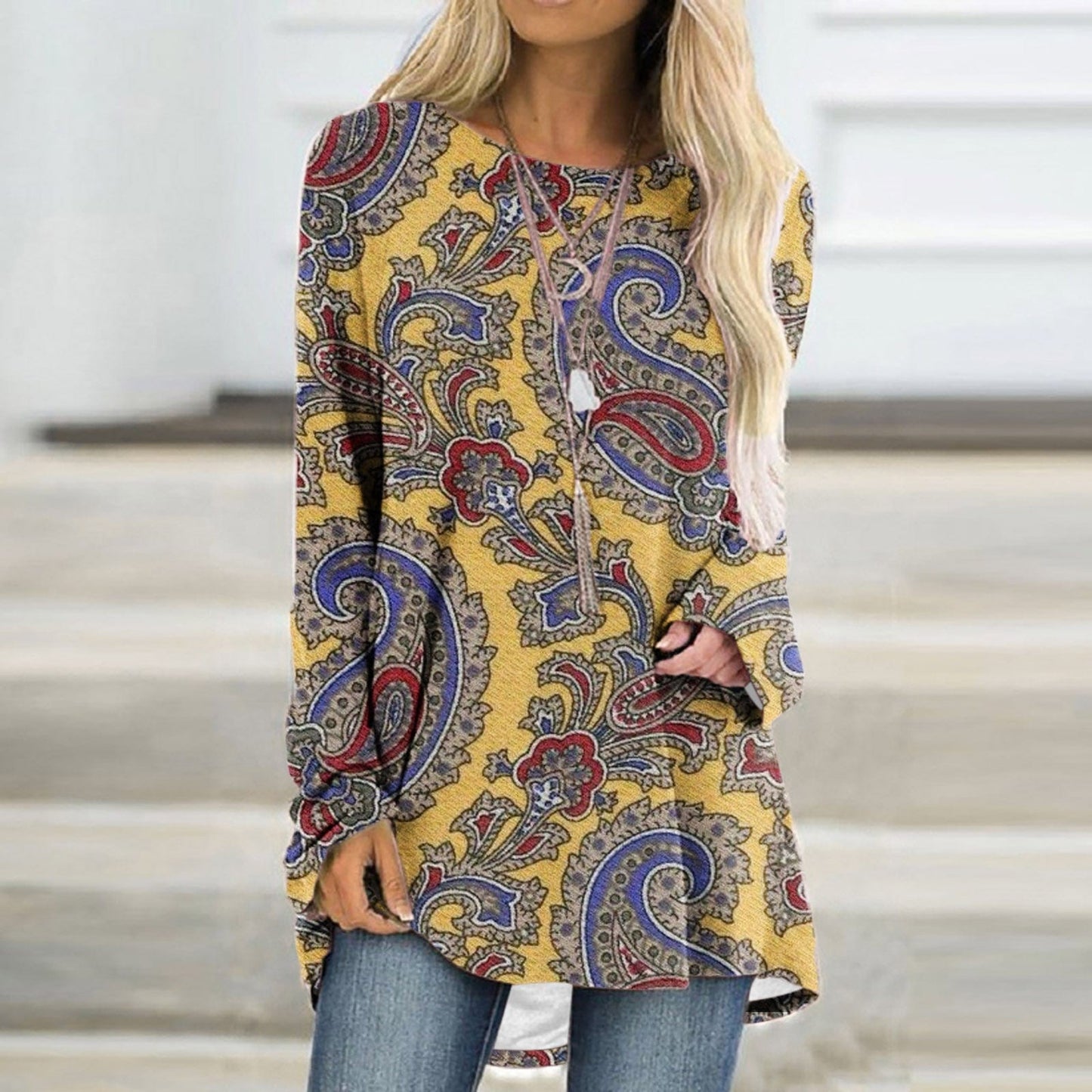 Amanda™ - Eleganter Pullover mit Mandala-Druck