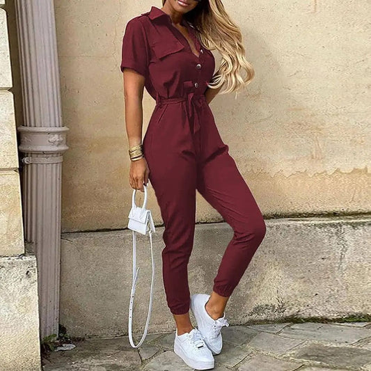 ANGELIQUE - Einfacher Sommer-Jumpsuit