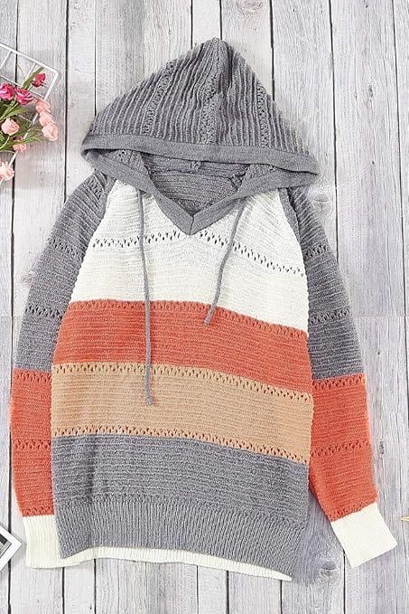 BIANCA - Patchwork-Kapuzenpullover 2024