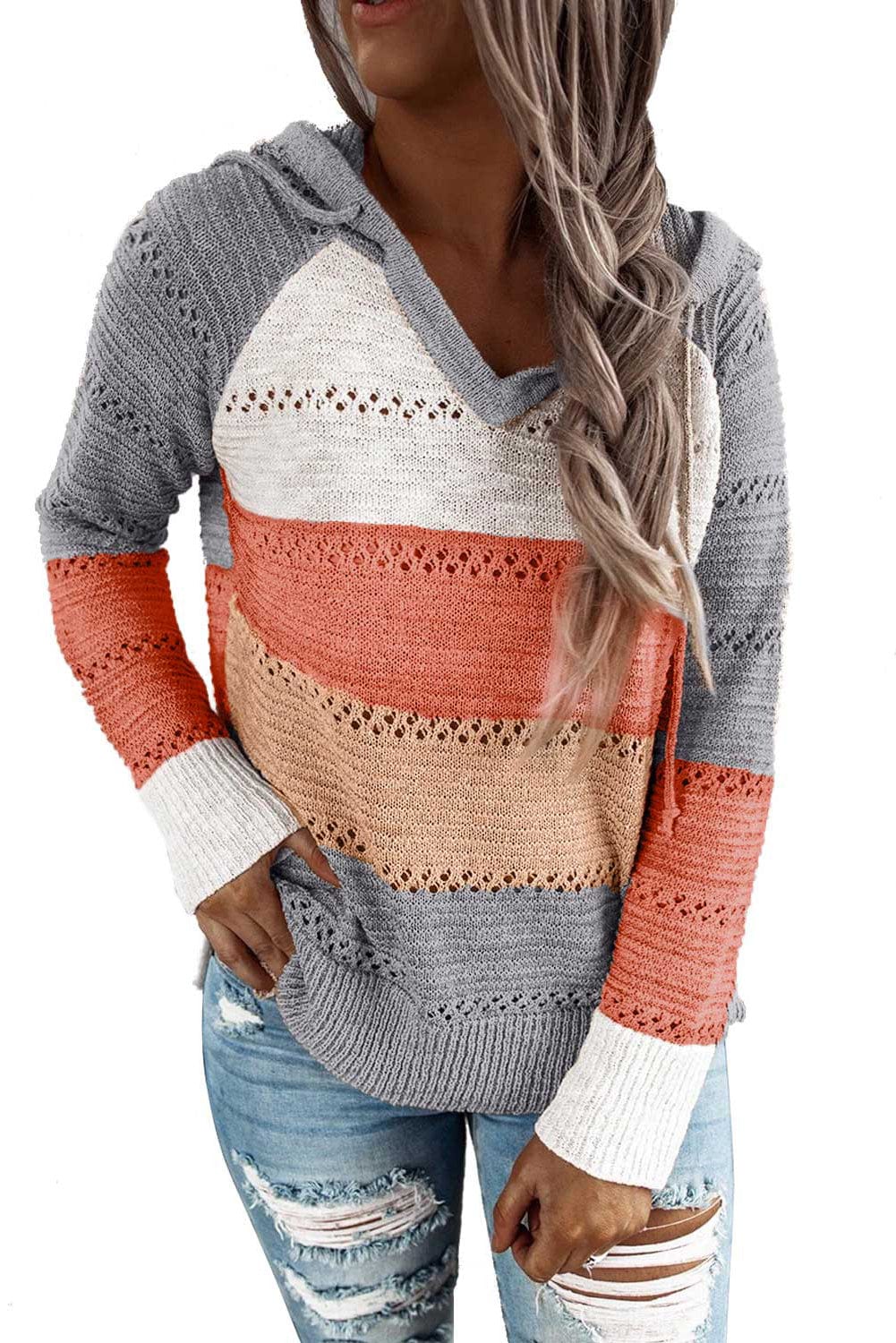 BIANCA - Patchwork-Kapuzenpullover 2024