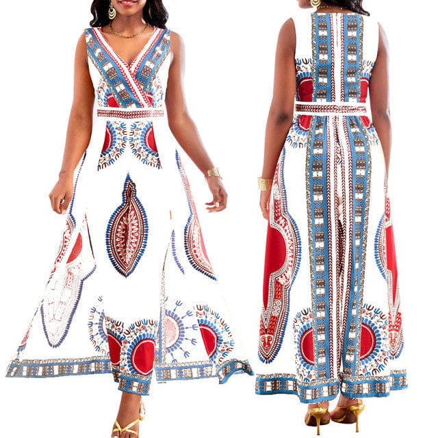 BRIA - Jumpsuit mit afrikanischem Druck im Dashiki-Stil