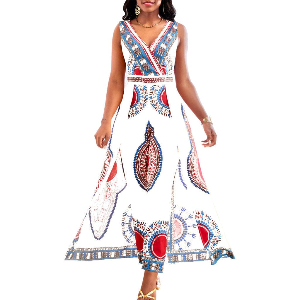 BRIA - Jumpsuit mit afrikanischem Druck im Dashiki-Stil