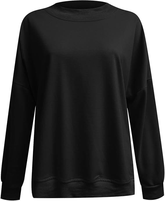 CAREEN - Einfarbige Langarm-Pullover