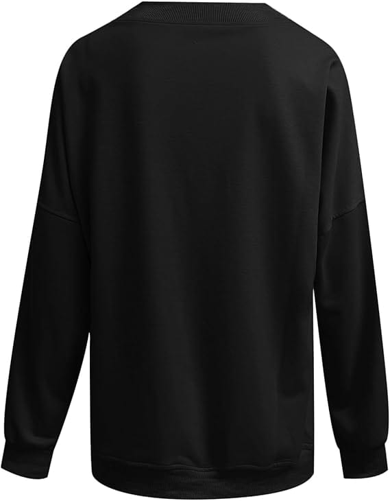 CAREEN - Einfarbige Langarm-Pullover