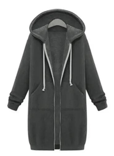 CHERI - Einfarbiger Langarm-Hoodie für Frauen