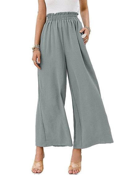 DAREEN - Hose mit geraffter, elastischer High-Waist