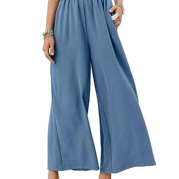 DAREEN - Hose mit geraffter, elastischer High-Waist