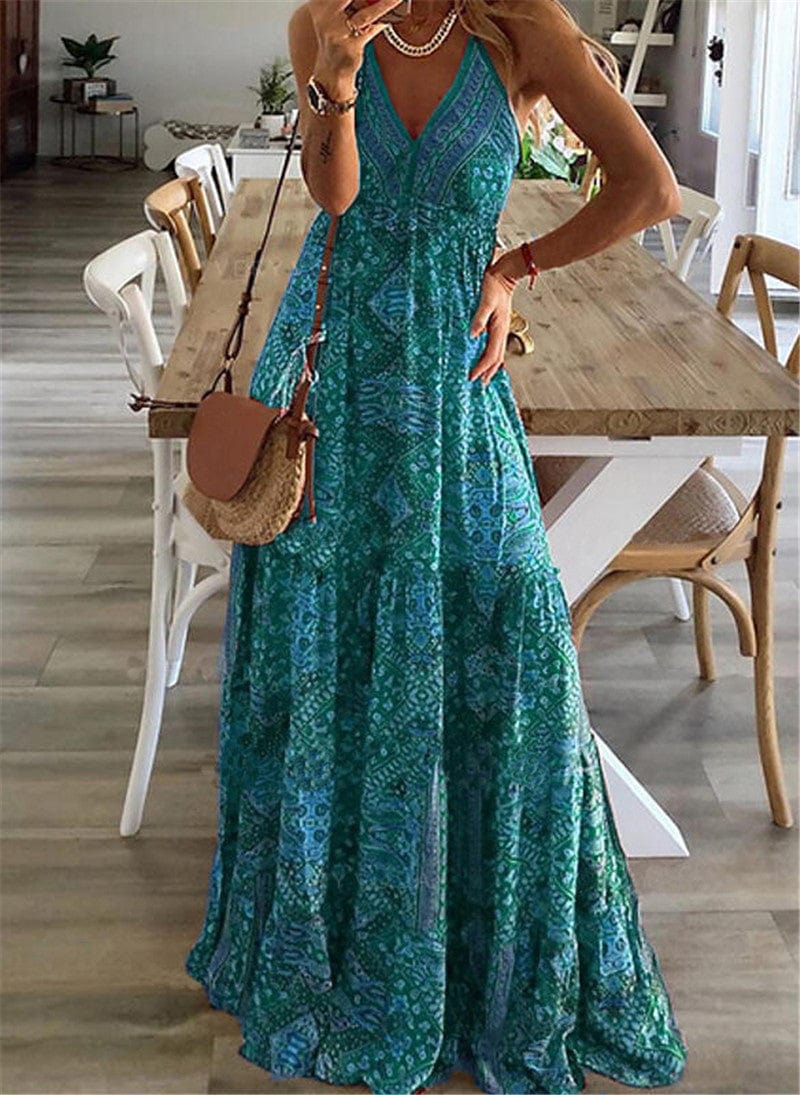 ELLEN - Sommer Boho Langes Kleid