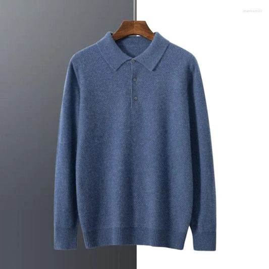 FRANCE - Polo-Kragen Kaschmirpullover