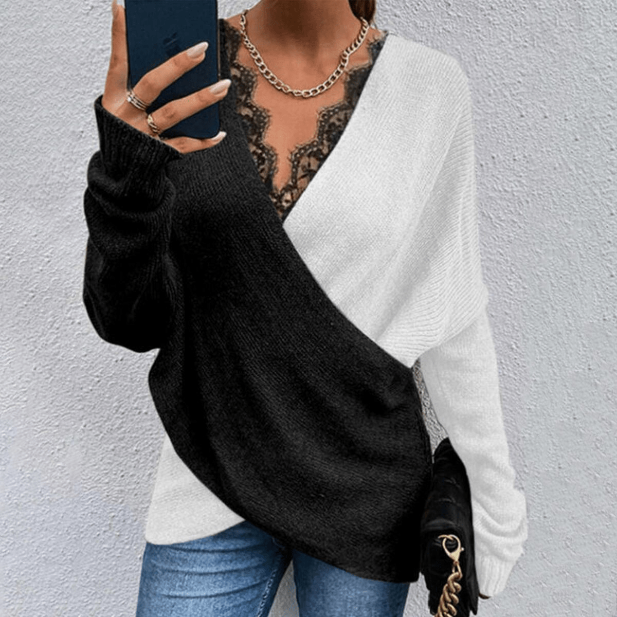 Inès Lavigne® - Lässiger Spitzenpullover