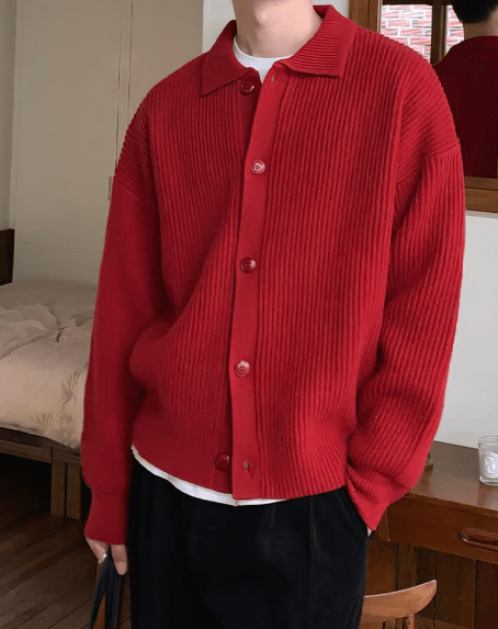 JIN - Strickjacke mit Revers