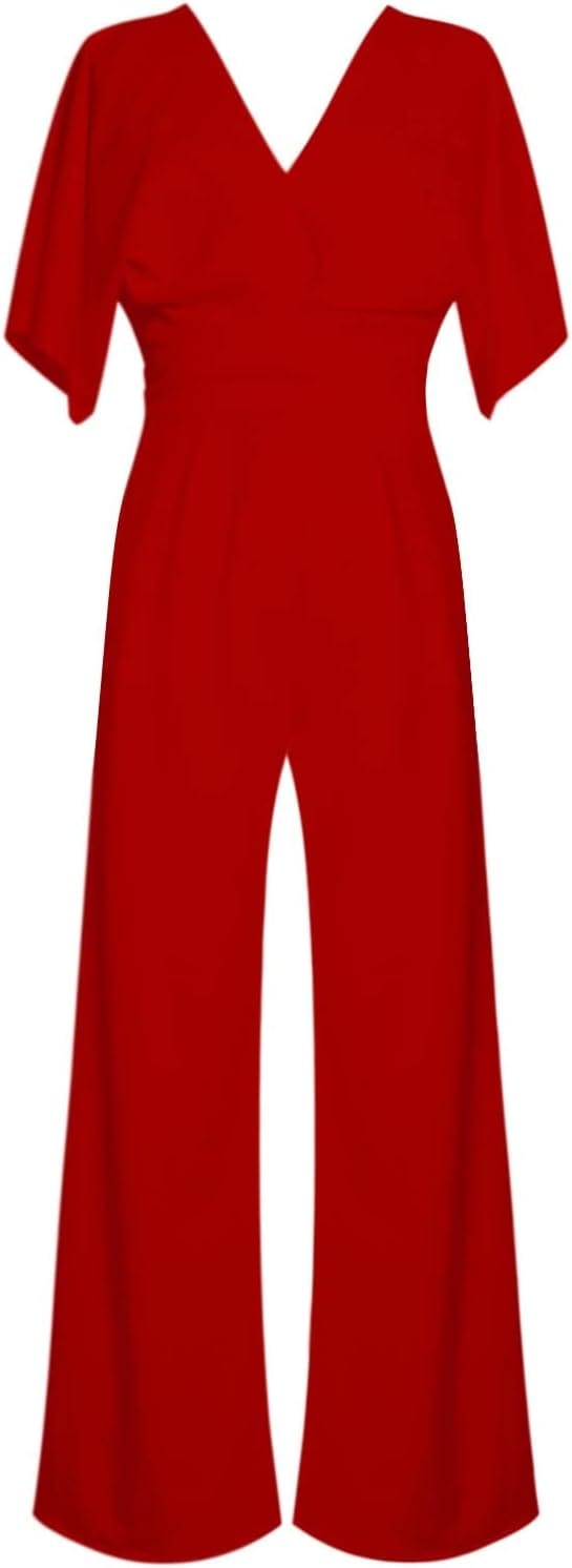 KAREN- Eleganter V-Ausschnitt Jumpsuit