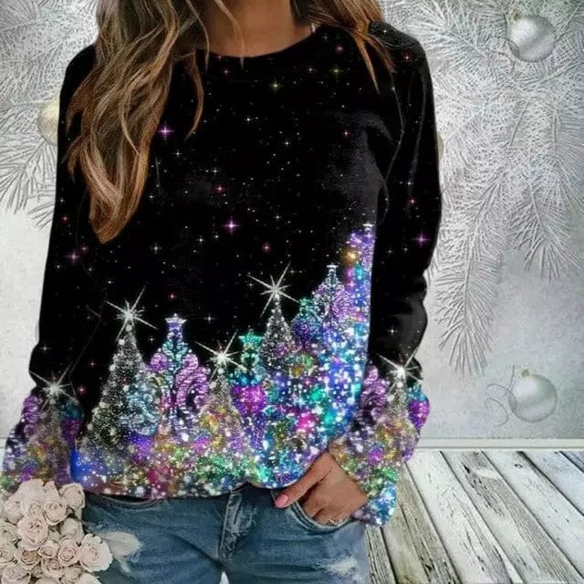 Lisa™ - Bling Weihnachtsbaum Pullover