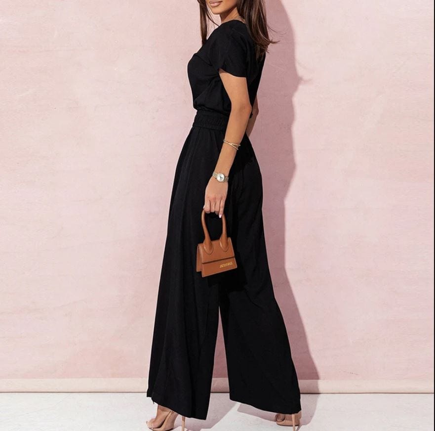 LOIDA - Elegante gerade Jumpsuits mit V-Ausschnitt