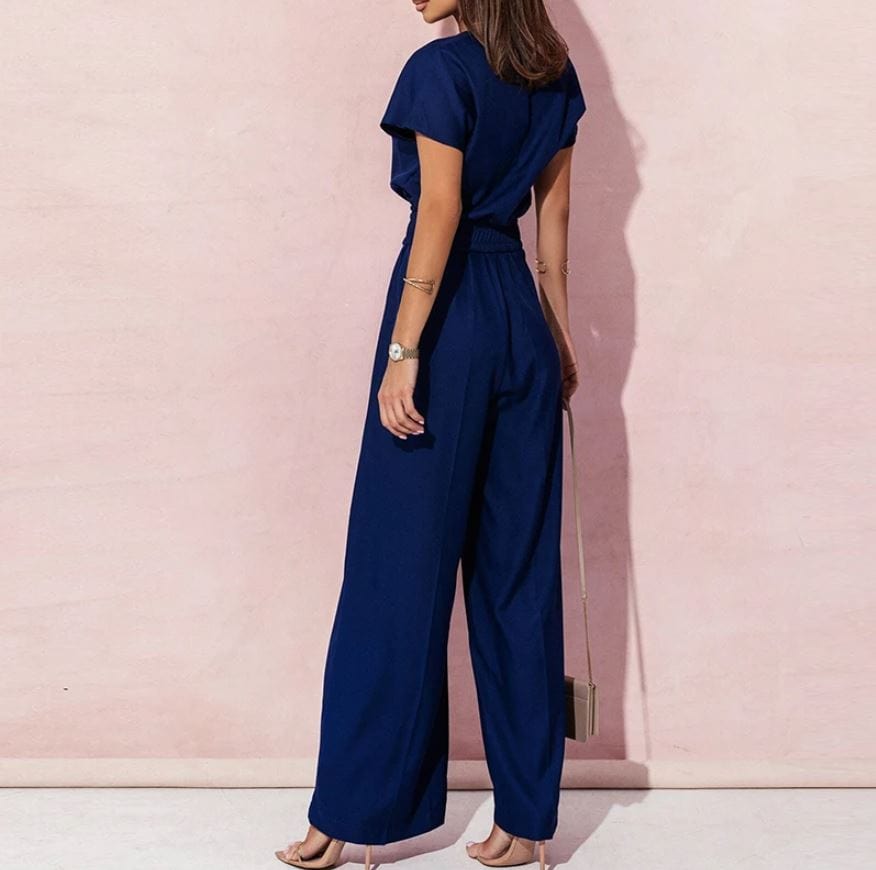 LOIDA - Elegante gerade Jumpsuits mit V-Ausschnitt