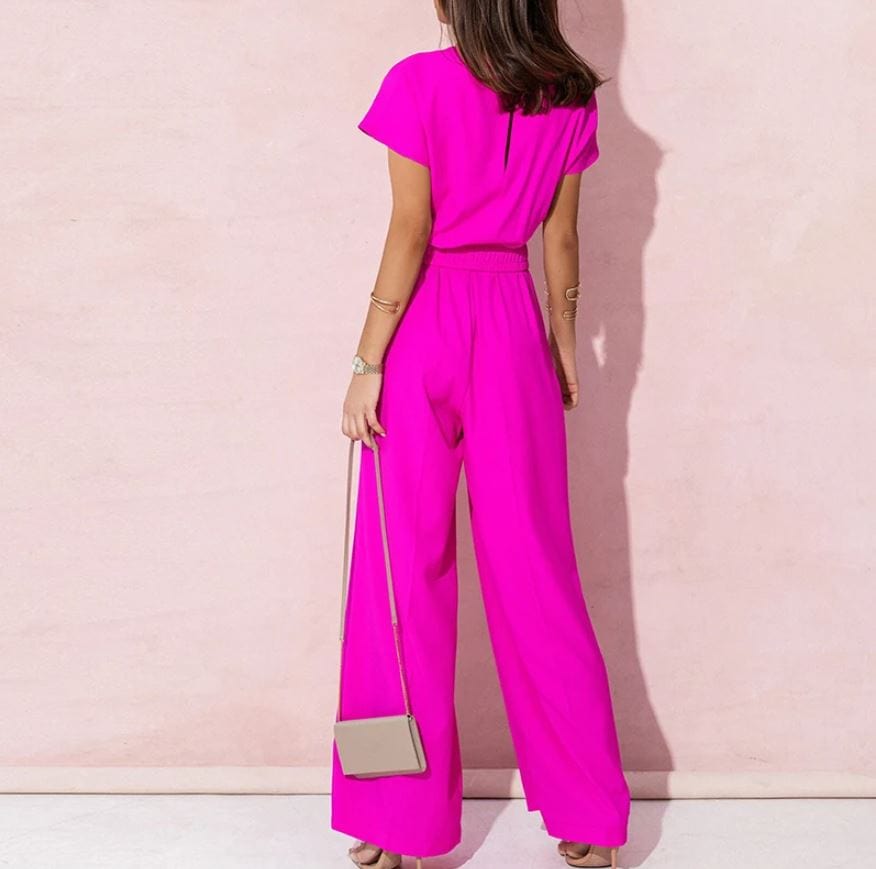 LOIDA - Elegante gerade Jumpsuits mit V-Ausschnitt