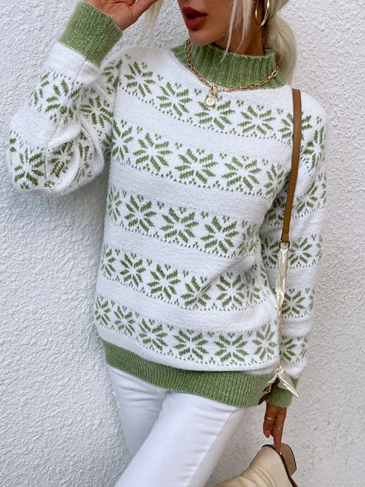 MADELINE - Rollkragenpullover mit Schneeflocke für Damen