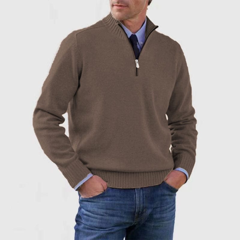 PIOLO - Lässiger Mock Neck Pullover