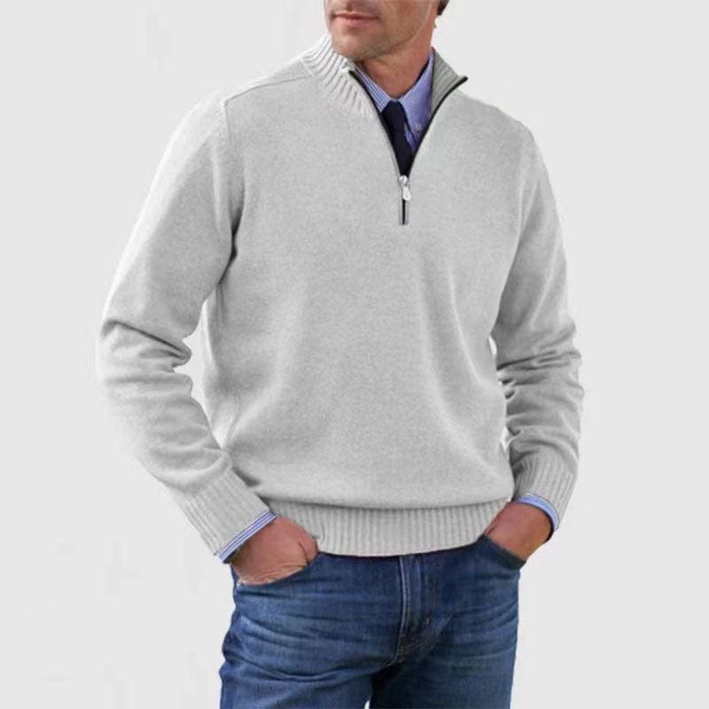 PIOLO - Lässiger Mock Neck Pullover