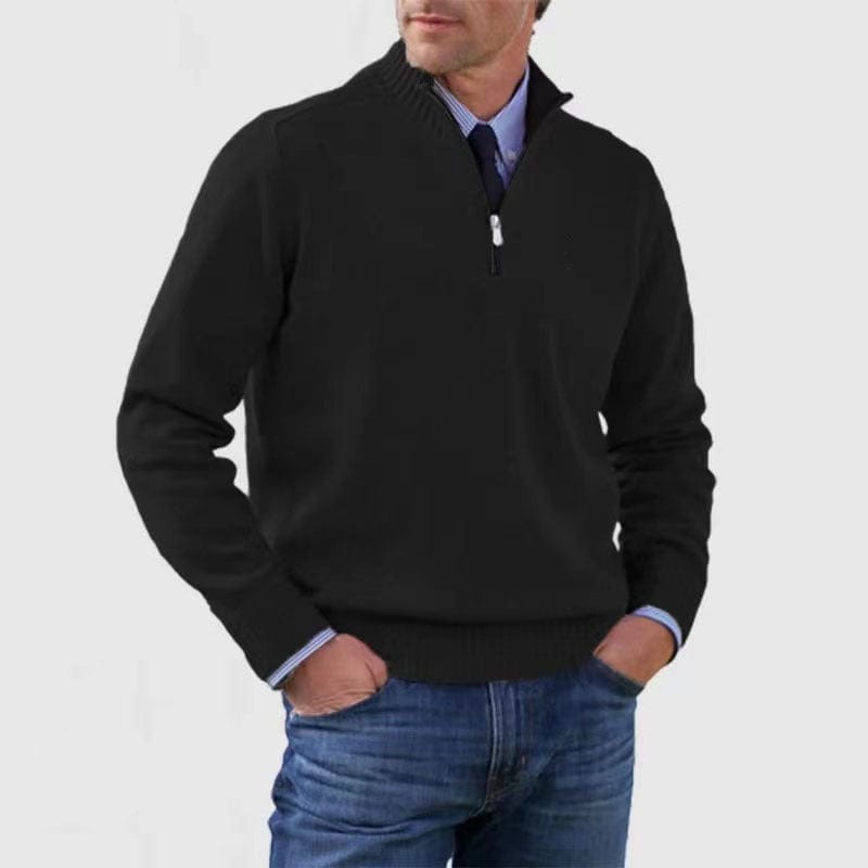 PIOLO - Lässiger Mock Neck Pullover