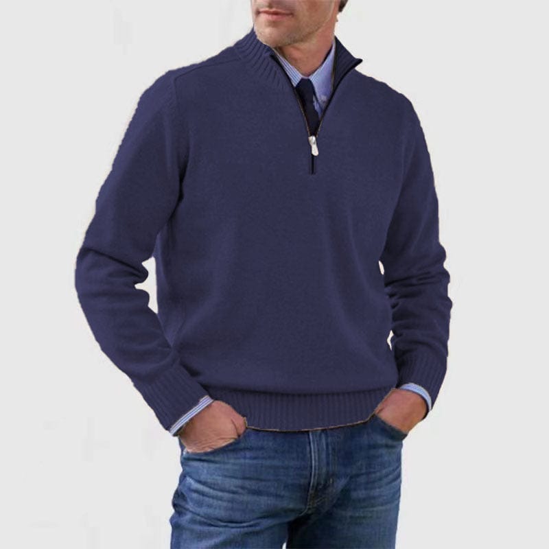 PIOLO - Lässiger Mock Neck Pullover