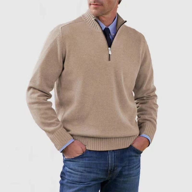 PIOLO - Lässiger Mock Neck Pullover