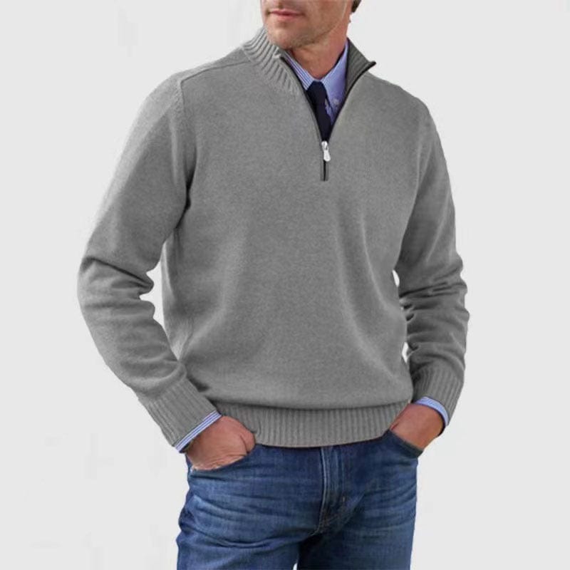 PIOLO - Lässiger Mock Neck Pullover