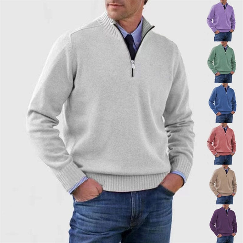 PIOLO - Lässiger Mock Neck Pullover