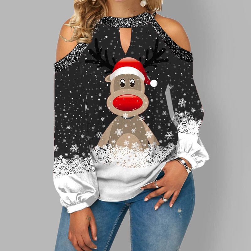 Ria™ -  Weihnachts-Rudolf-Pullover