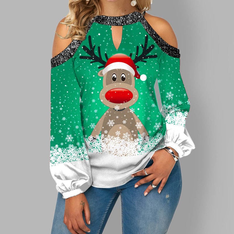 Ria™ -  Weihnachts-Rudolf-Pullover