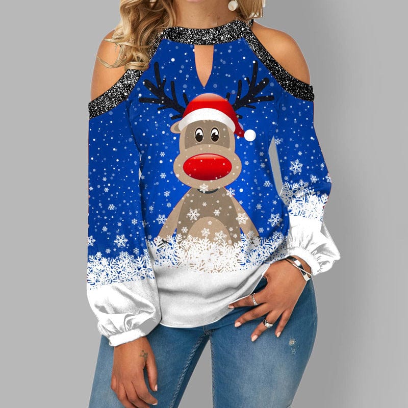 Ria™ -  Weihnachts-Rudolf-Pullover