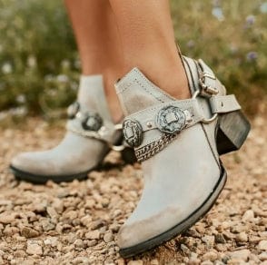 SYRENE - Chunky Mid Heel Vintage Schuhe