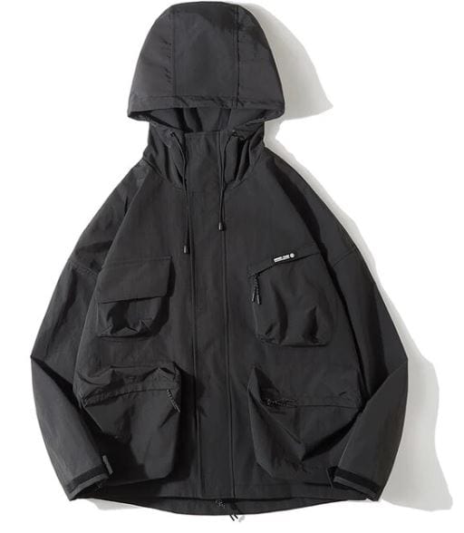 WENG - Lässige Windbreaker Cargo-Jacke