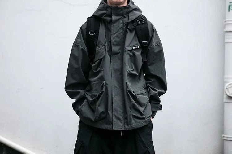 WENG - Lässige Windbreaker Cargo-Jacke