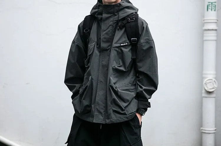 WENG - Lässige Windbreaker Cargo-Jacke