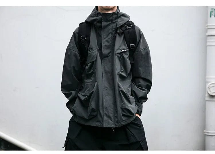 WENG - Lässige Windbreaker Cargo-Jacke